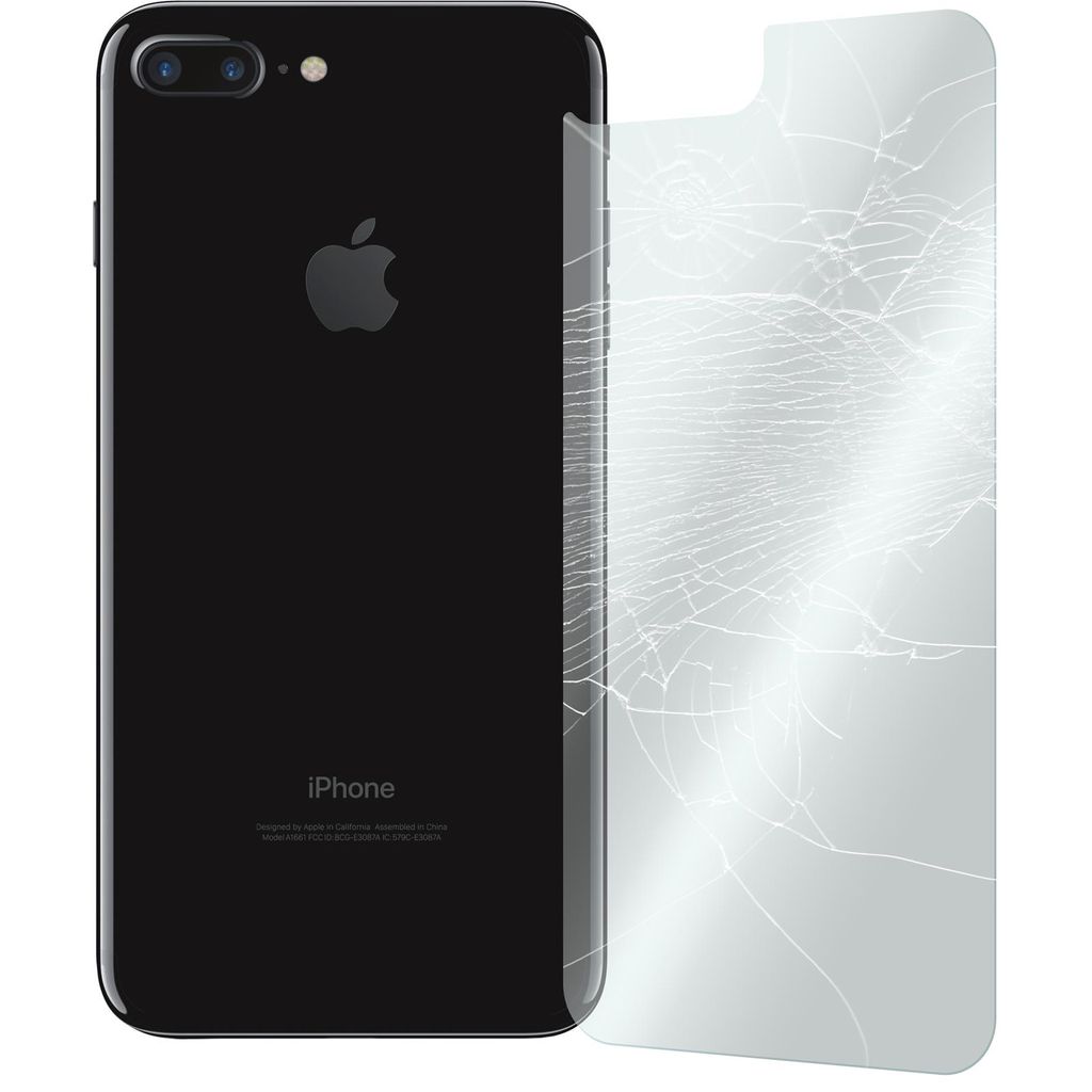 2er-Pack PhoneNatic Glas-Folie Rückseite klar kompatibel mit Apple iPhone 7 Plus / 8 Plus - Panzerglas für iPhone 7 Plus / 8 Plus