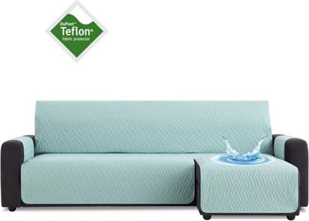 Bestcovers Teflon Wasserdichtes Sesselüberwürf Sesselschoner Schonbezug Sofabezug (Mint, 240cm Right)