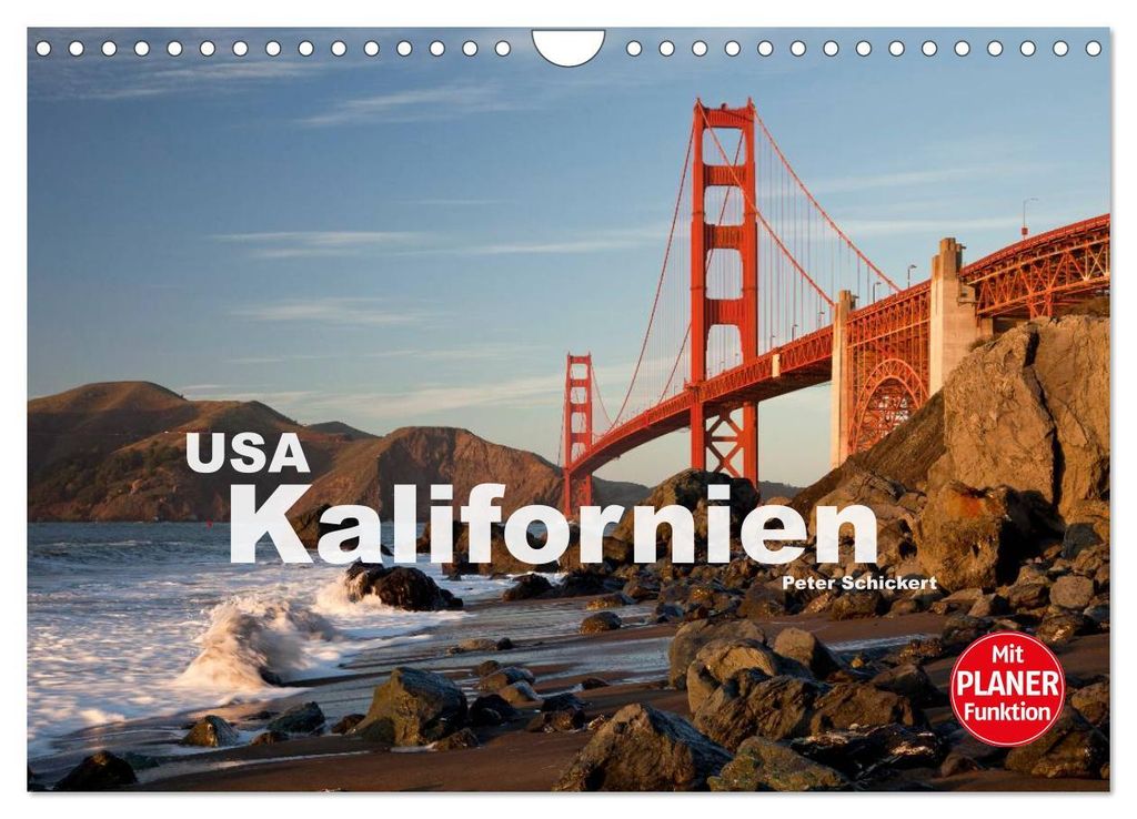 Kalifornien USA (Wandkalender 2027 DIN A4 quer), CALVENDO Monatskalender