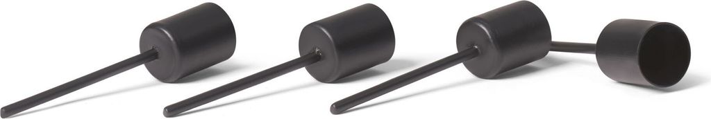 Novaliv 4x Stabkerzenhalter Schwarz I Kerzenpick 10 x 2,5 Produktbild