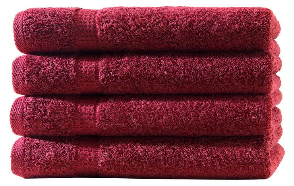 4er Set Frottee Gästetücher Elegance 30x50 cm 100% Produktbild 