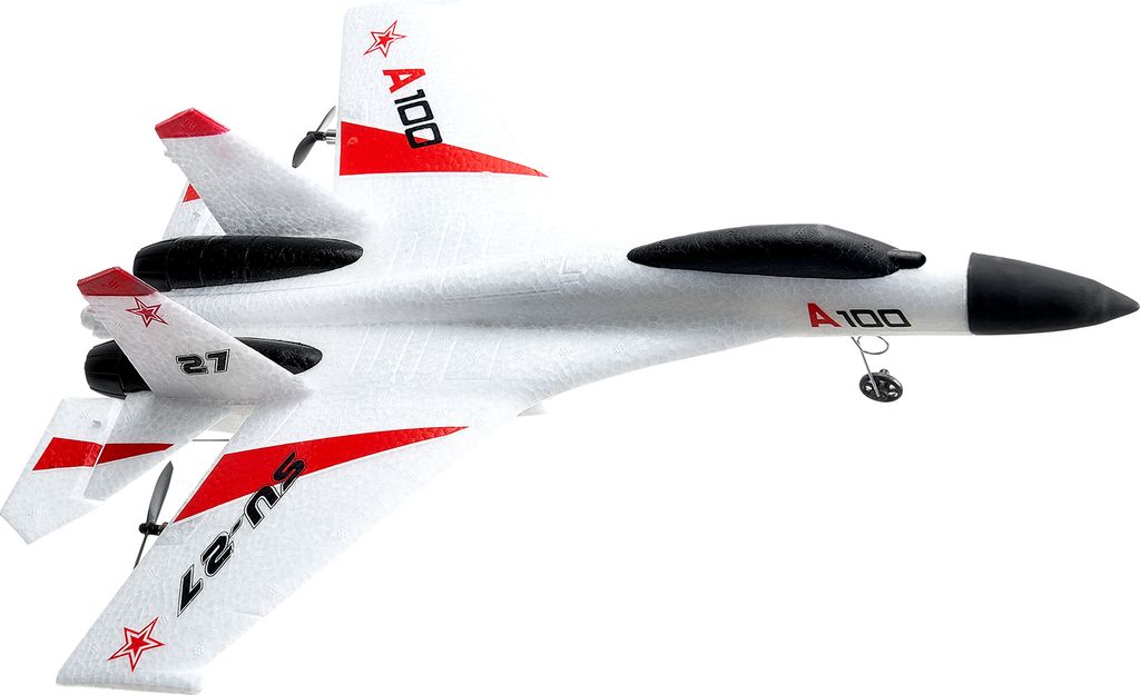 VEVOR RC-Flugzeug, 2,4-GHz-4-Kanal-RC-Flugzeug mit 6-Achsen-Gyro-Stabilisator, flugbereites Kampfspielzeug, einfach zu fliegendes RC-Segelflugzeug