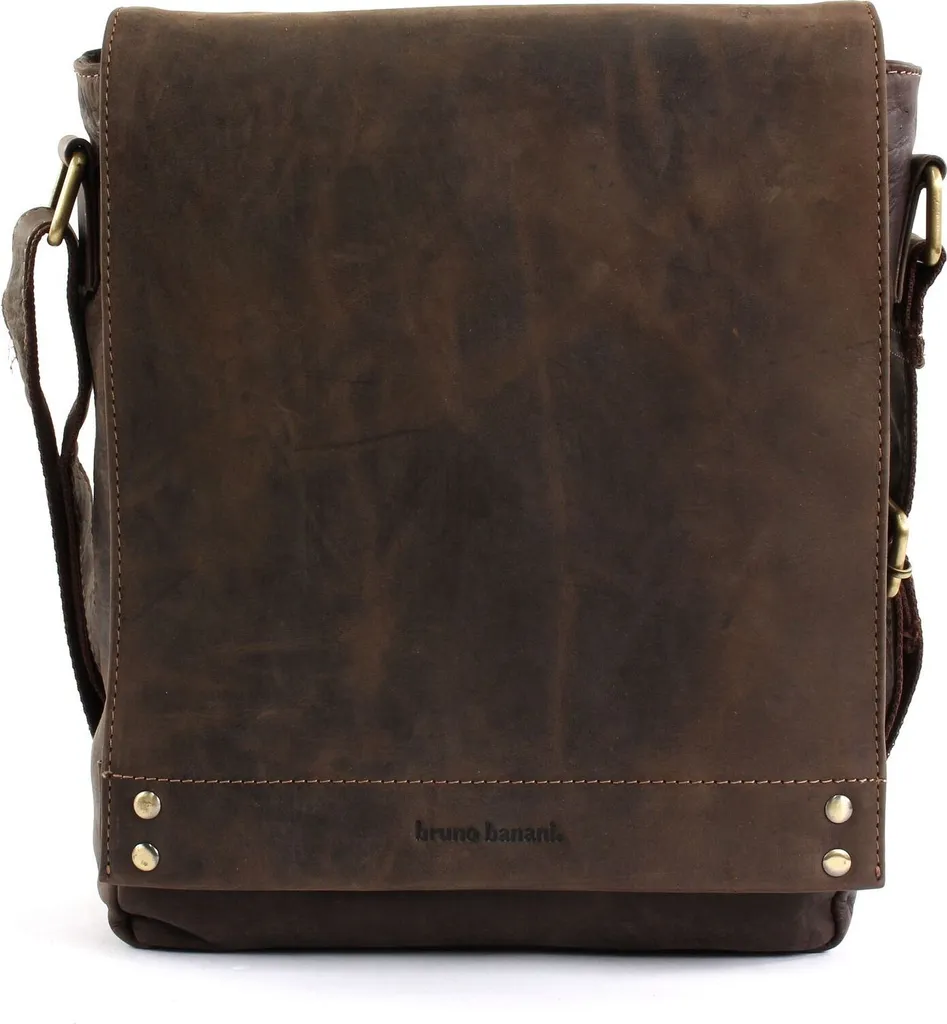 Borsa Hunter bruno banani Marrone - Pelle Vera Crossover da Uomo