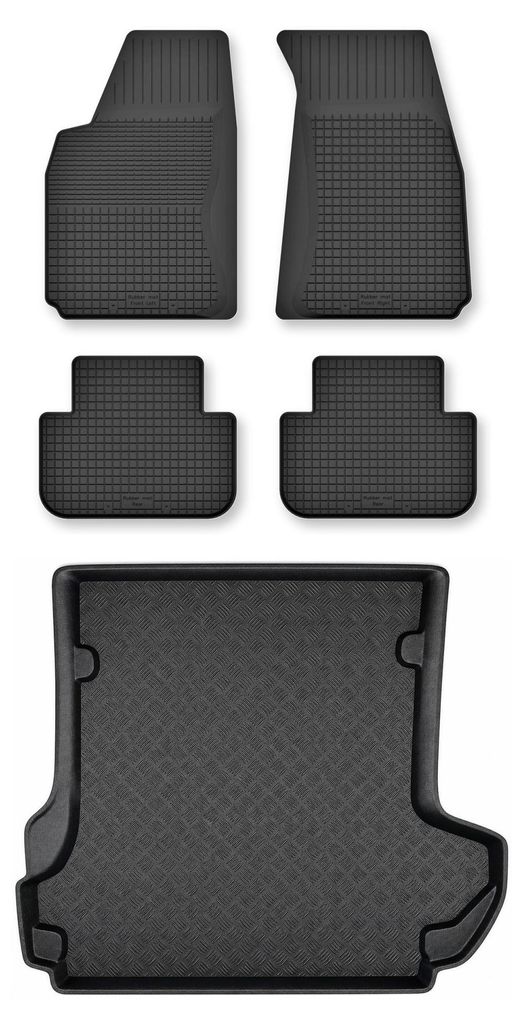 Rubberen automatten + kofferbakmat voor Toyota Land Cruiser Productafbeelding 
