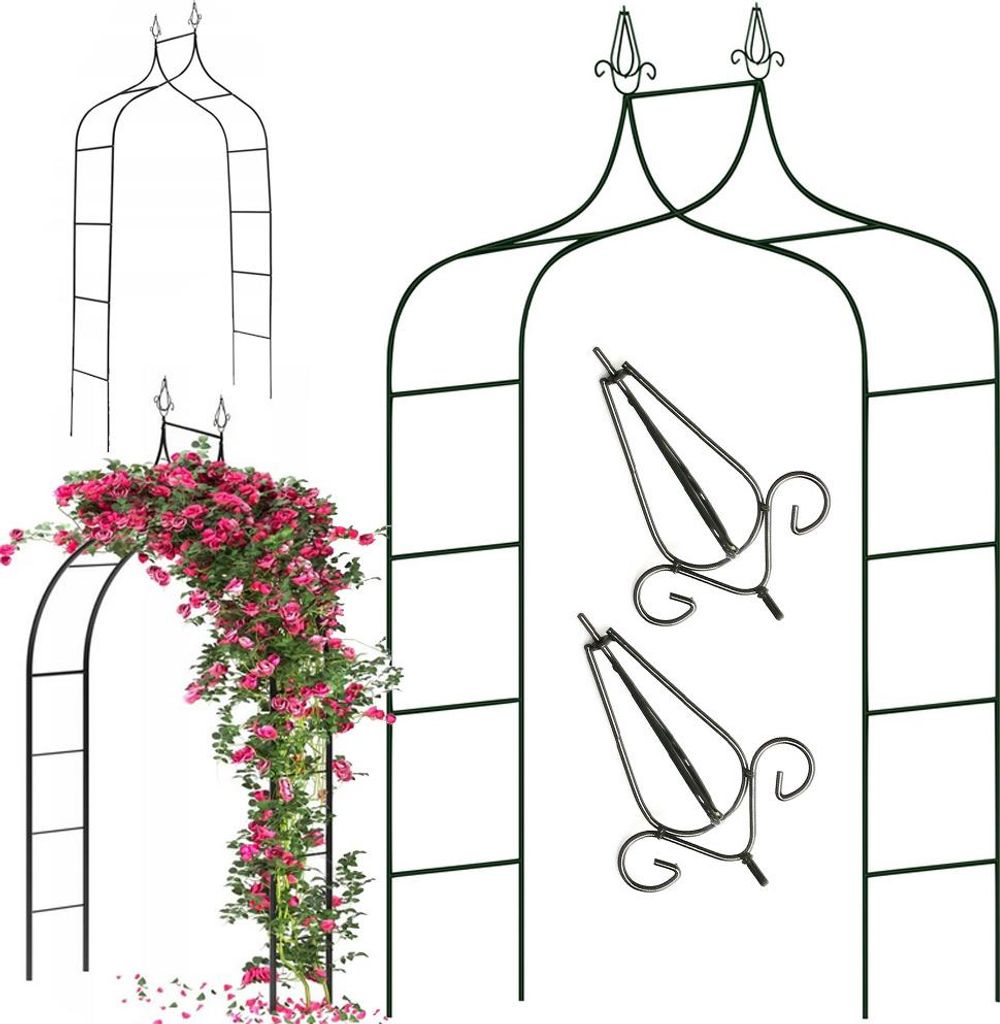 Garten Pergola Blume Unterstützung für Kletterpflanzen Bogen für Rosen dekorative Metall
