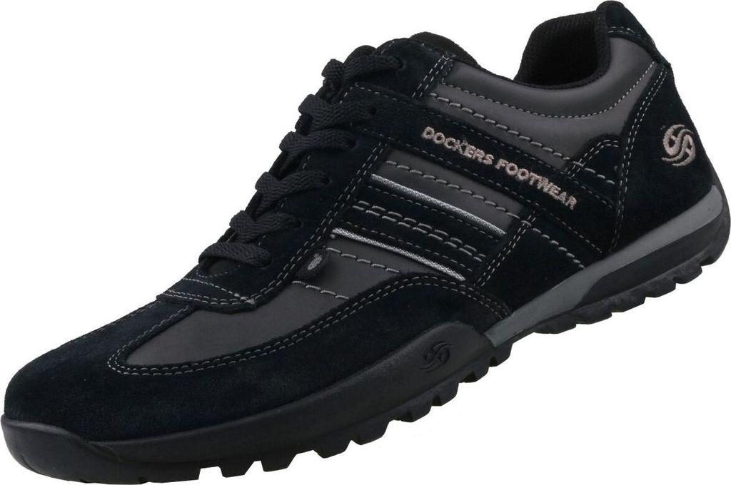 Dockers Herren-Schnürhalbschuh Schwarz, Farbe:schwarz, EU Größe:44