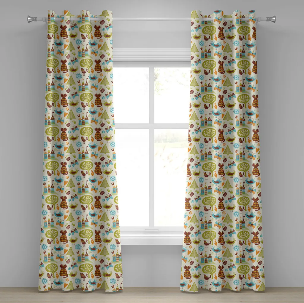 Tenda Gatti e Farfalle ABAKUHAUS 280x225 - Arredo Fantasy per Casa