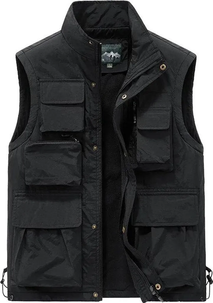 Gilet de protection Airsoft et Paintball noir réglable style militaire