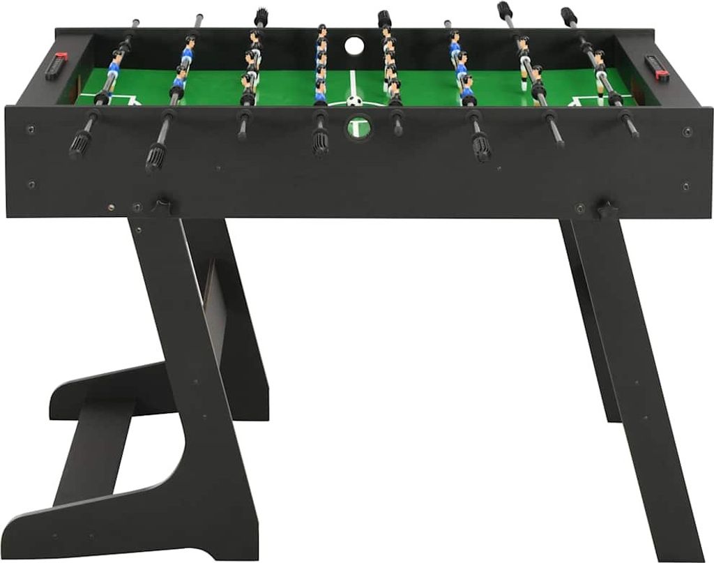 vidaXL Skládací stolní fotbal 121 x 61 x 80 cm černý Obrázek produktu 1