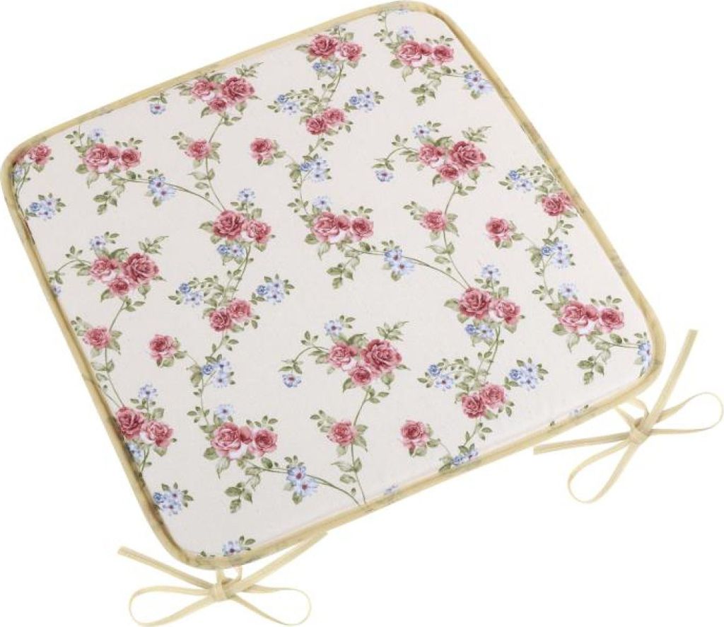 DITA Sitzkissen glatt - 40x40 cm - Creme,Rosa,Grün
