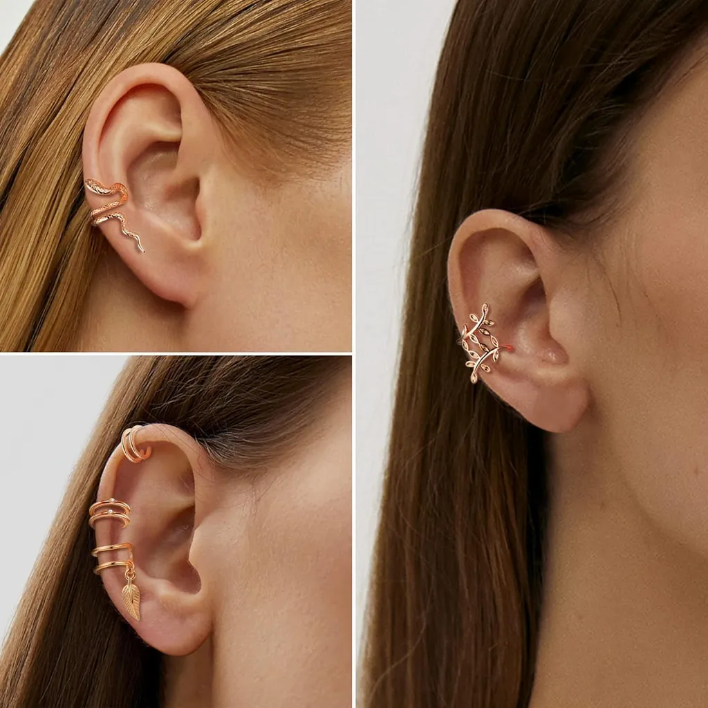 Boucles d'oreilles Clips et Ear Cuffs Lot de 22 Bijoux Fantaisie Femme - 3