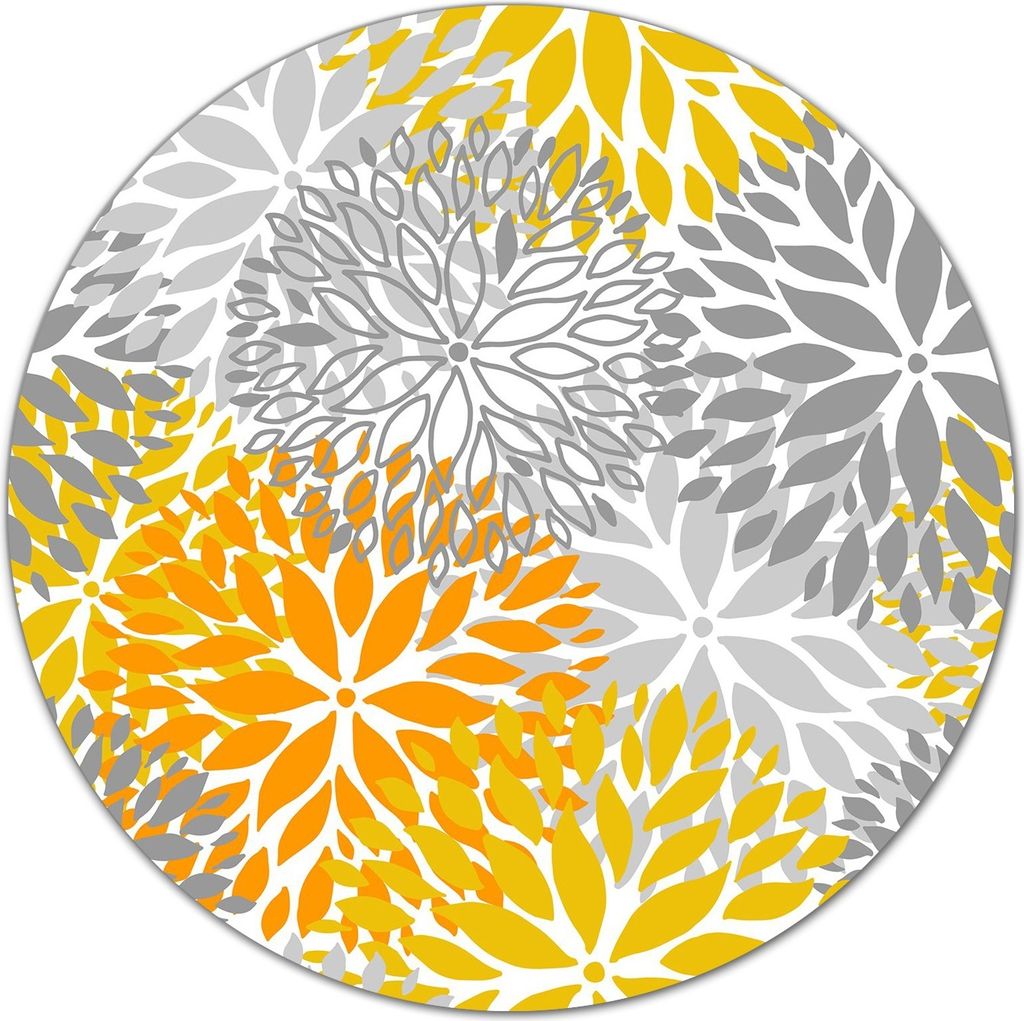 Glas-Herdabdeckplatte Glaskeramikkochfeld-Abdeckung Schneideplatten - 40 cm - Chrysanthemenblüten