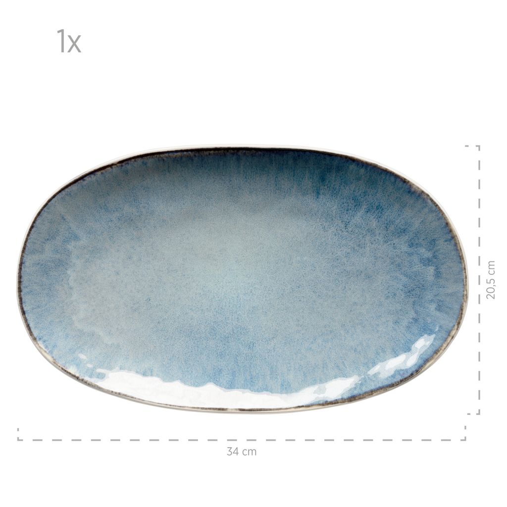 Mäser 931918 Frozen Plattenset blau, BLAU