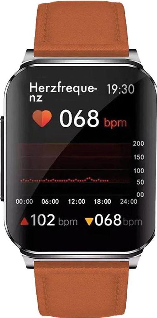Knauermann PRO 2 Plus Gesundheitsuhr Smartwatch, Sturzerkennung Uhr