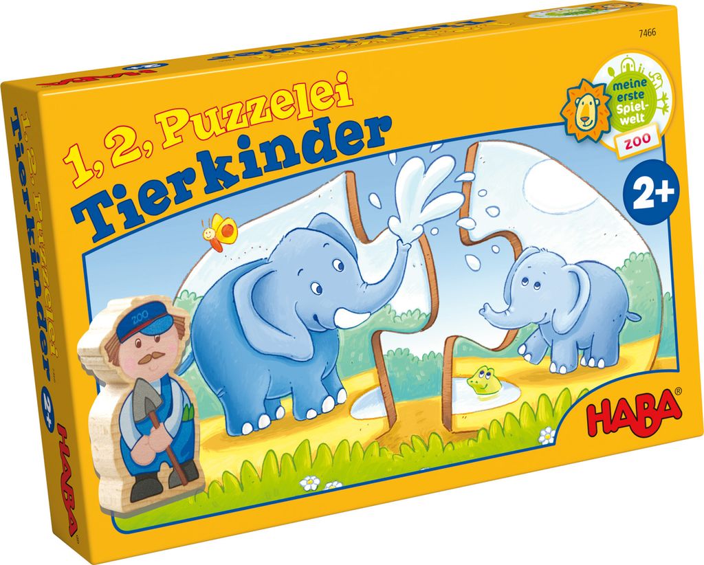 HABA - 1, 2, Uovo Puzzle - Tierkinder Immagine del prodotto 