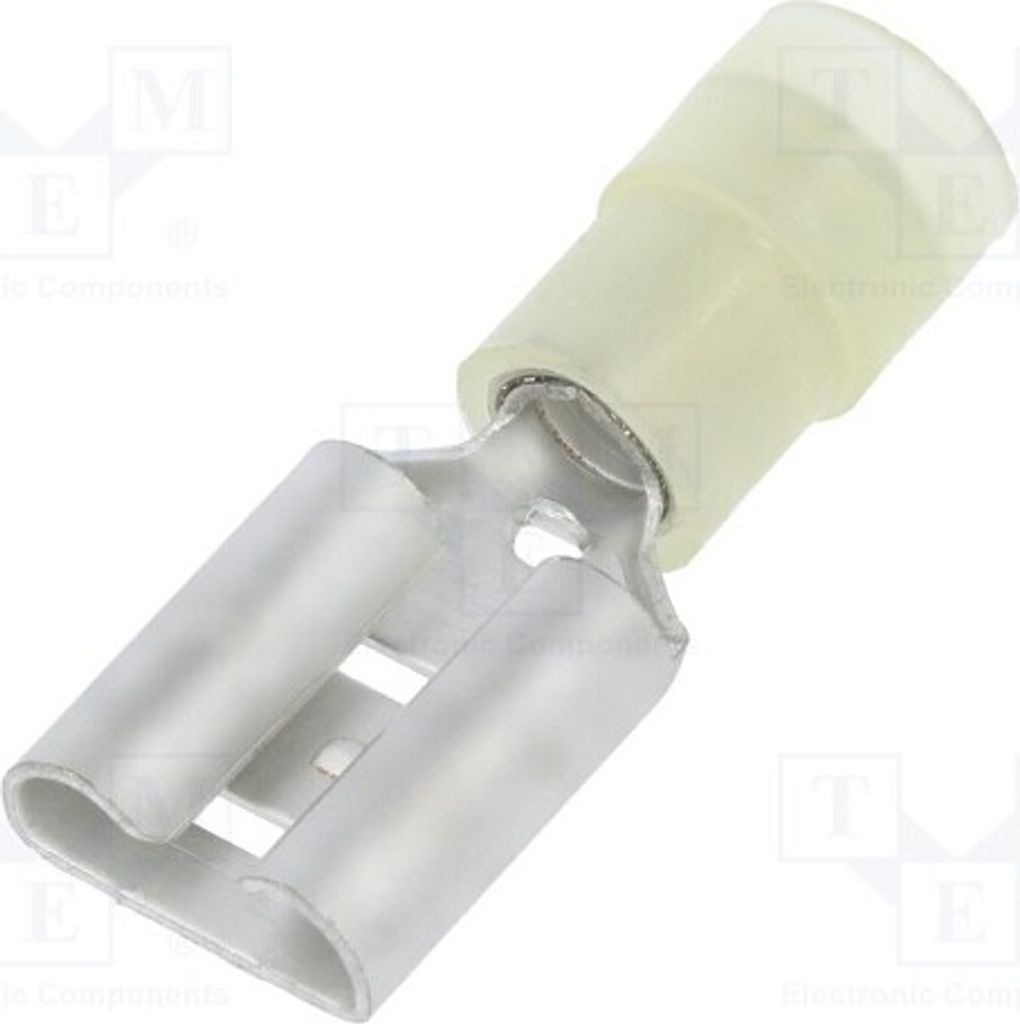 10x Verbinder: flach 4÷6mm2 1,2mm weiblich 9,5mm Klemmverbindung ST-008/Y Isolierte K