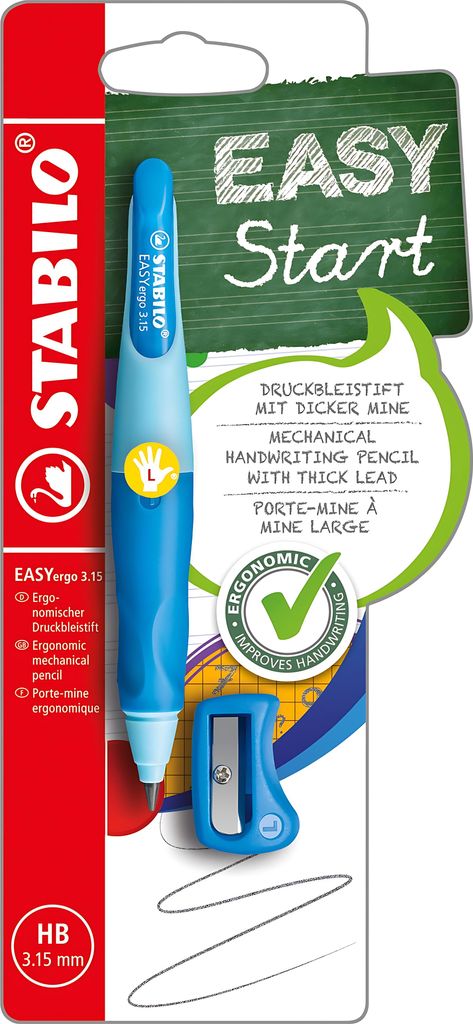 Crayon à poussoir ergonomique pour gauchers - STABILO Image du produit 