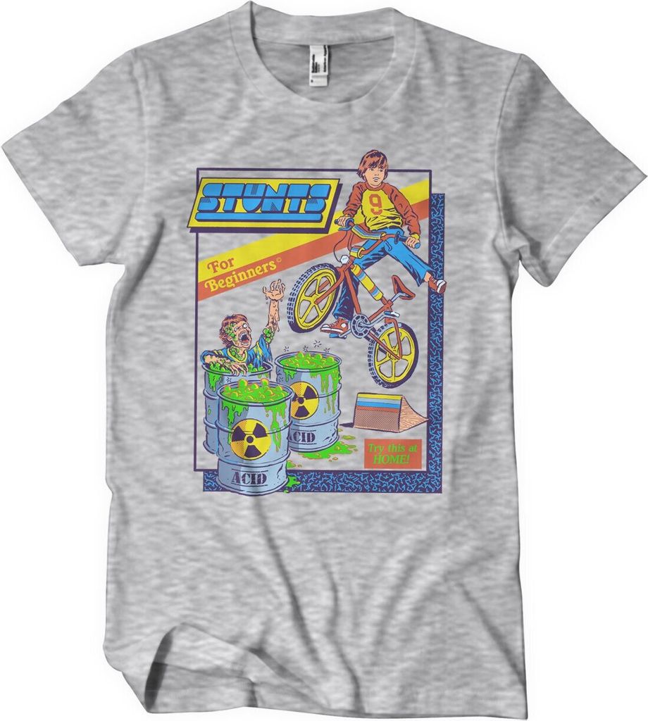 Stunts For Beginners T-Shirt - X-Large - HeatherGrey