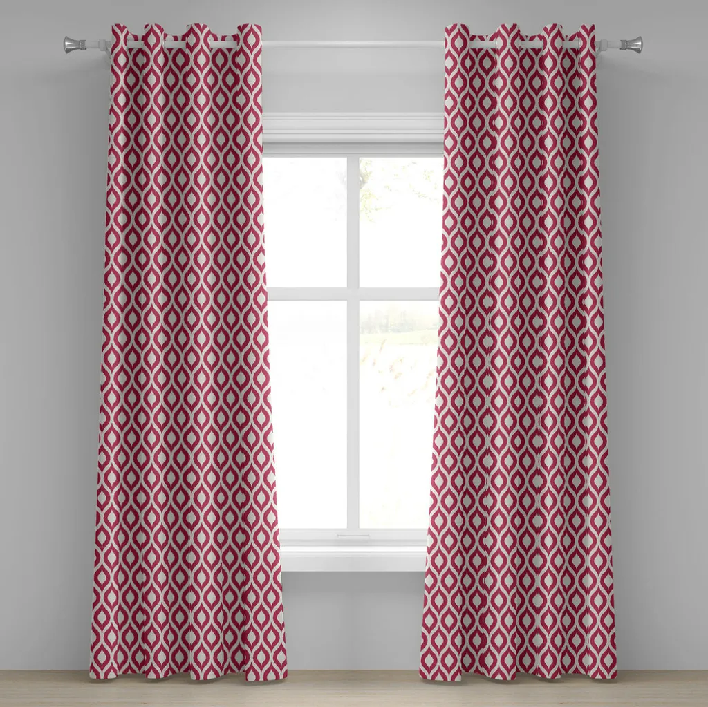 Tende Camera e Soggiorno ABAKUHAUS Ikat Marrone 2 Pannelli 280x245
