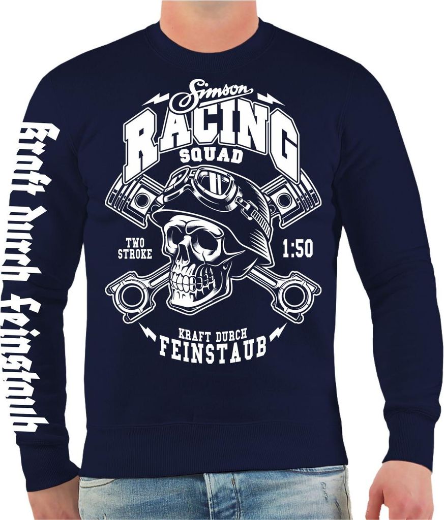 Herren Sweatshirt Ostdeutschland Simson Racing Team