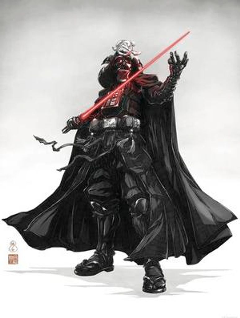 Poster Star Wars Vision Samurai Dark Lord 30x40 cm