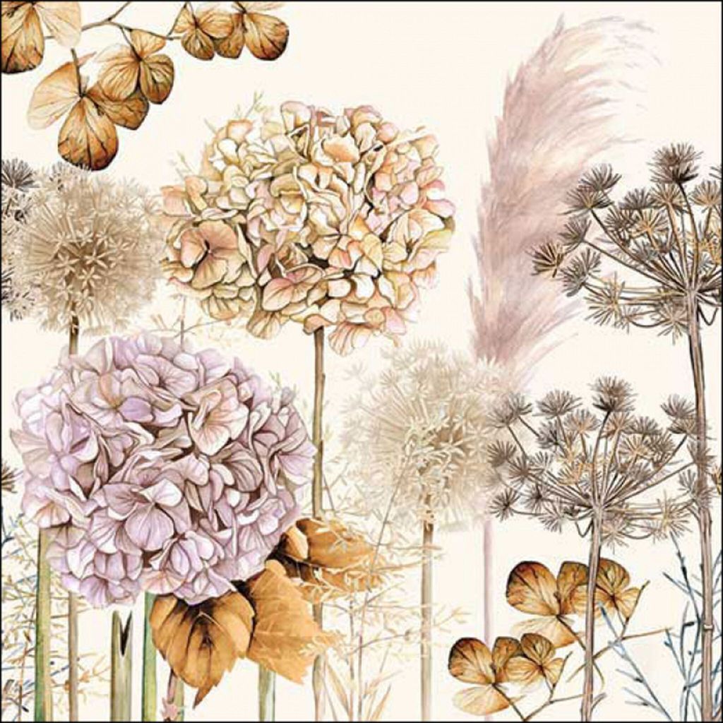 Ambiente Servietten 33cm Trockenblumen