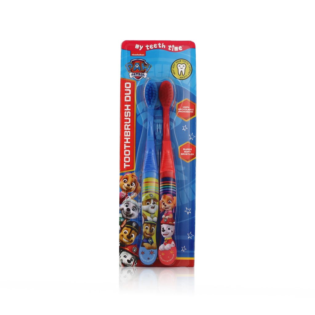 Nickelodeon Paw Patrol Spazzolino Duo Super Soft 4-6 (blu e Immagine del prodotto 