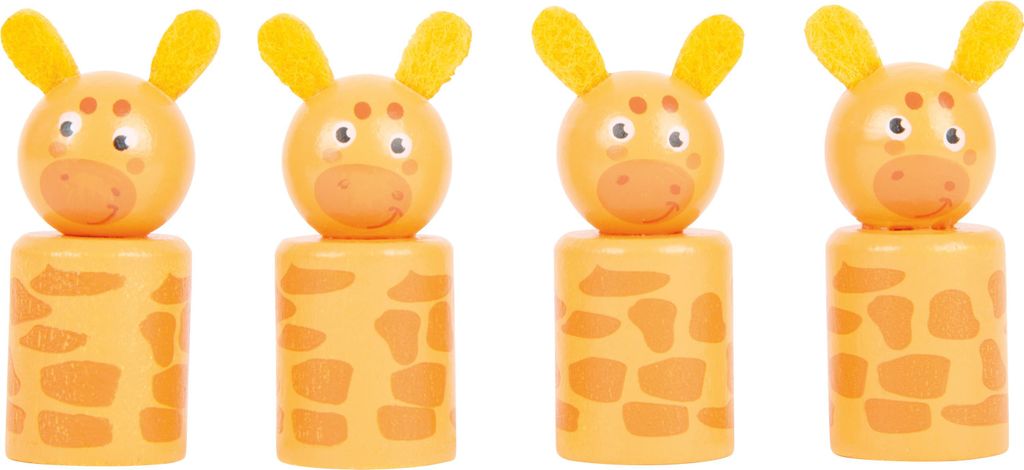 small foot Memory Safari, in legno, con motivi di animali in colori di tendenza, con 28 carte, dai 3 anni, 11696