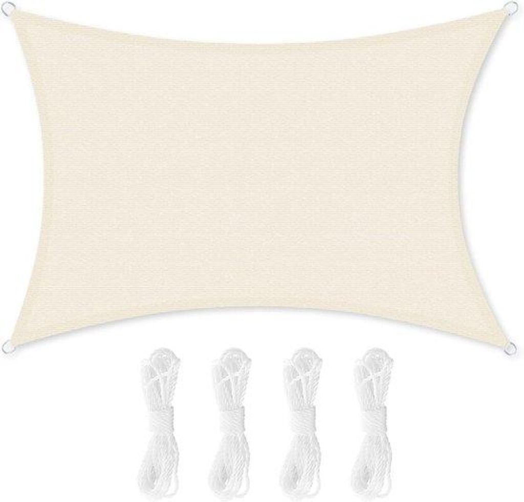 Famanu Sonnensegel 3x4 m - UV-Schutz, Atmungsaktiv und Produktbild 