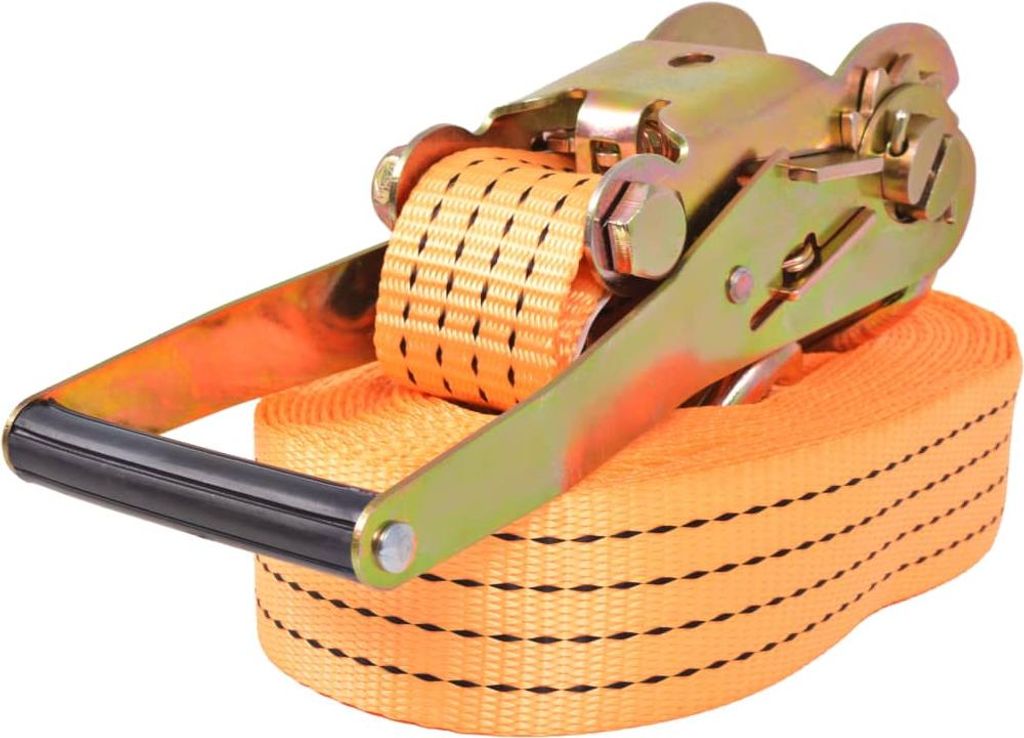 vidaXL Ratschen-Spanngurte 10 Stk. 2 Tonnen 8m×50mm Orange