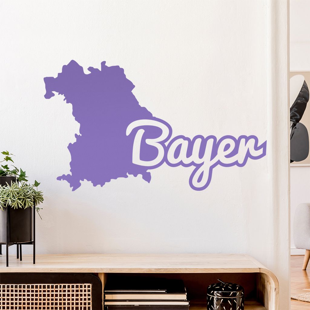 Bayer Bayern Herkunft Wandtattoo Wandaufkleber Wall Sticker - Dekoration, Küche, Wohnzimmer, Schlafzimmer, Badezimmer