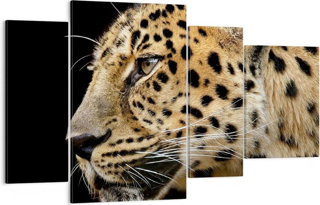 Bild auf Leinwand - Leinwandbild - Tiere Leopard wilde Produktbild 