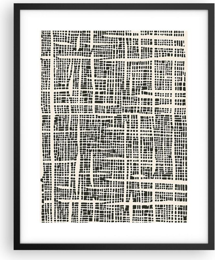 Gerahmtes Poster - Schwarzer Rahmen - Textur Muster Stück - 40x50 cm - Wand Bild - Wanddeko - Wandbilder - Kunstposter - Wandposter - Bilderrahmen...