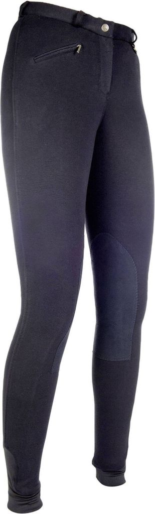 HKM Reithose Penny Easy Kniebesatz SCHWARZ/SCHWARZ, Gr. 146