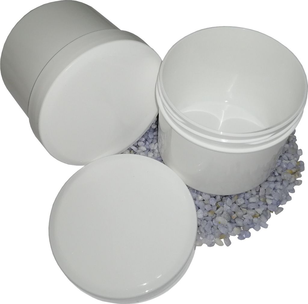 20 Salbenkruken Salbendose 352 g 440 ml Deckel weiss