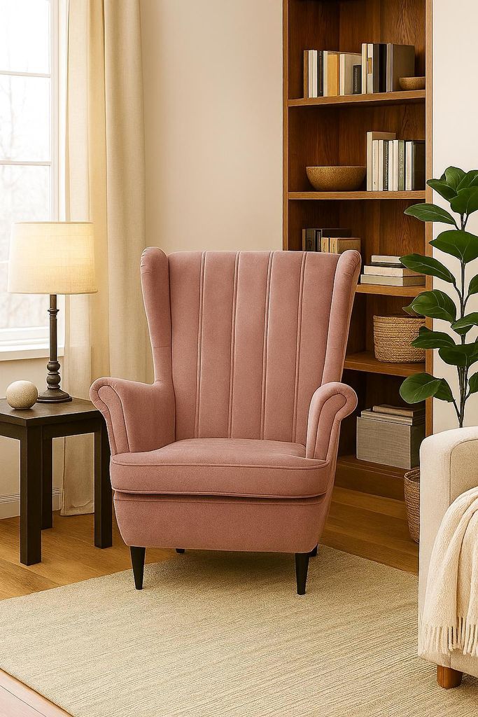 FURMEB24 SESSEL CHLOE 104 x 98 cm ROSÉ