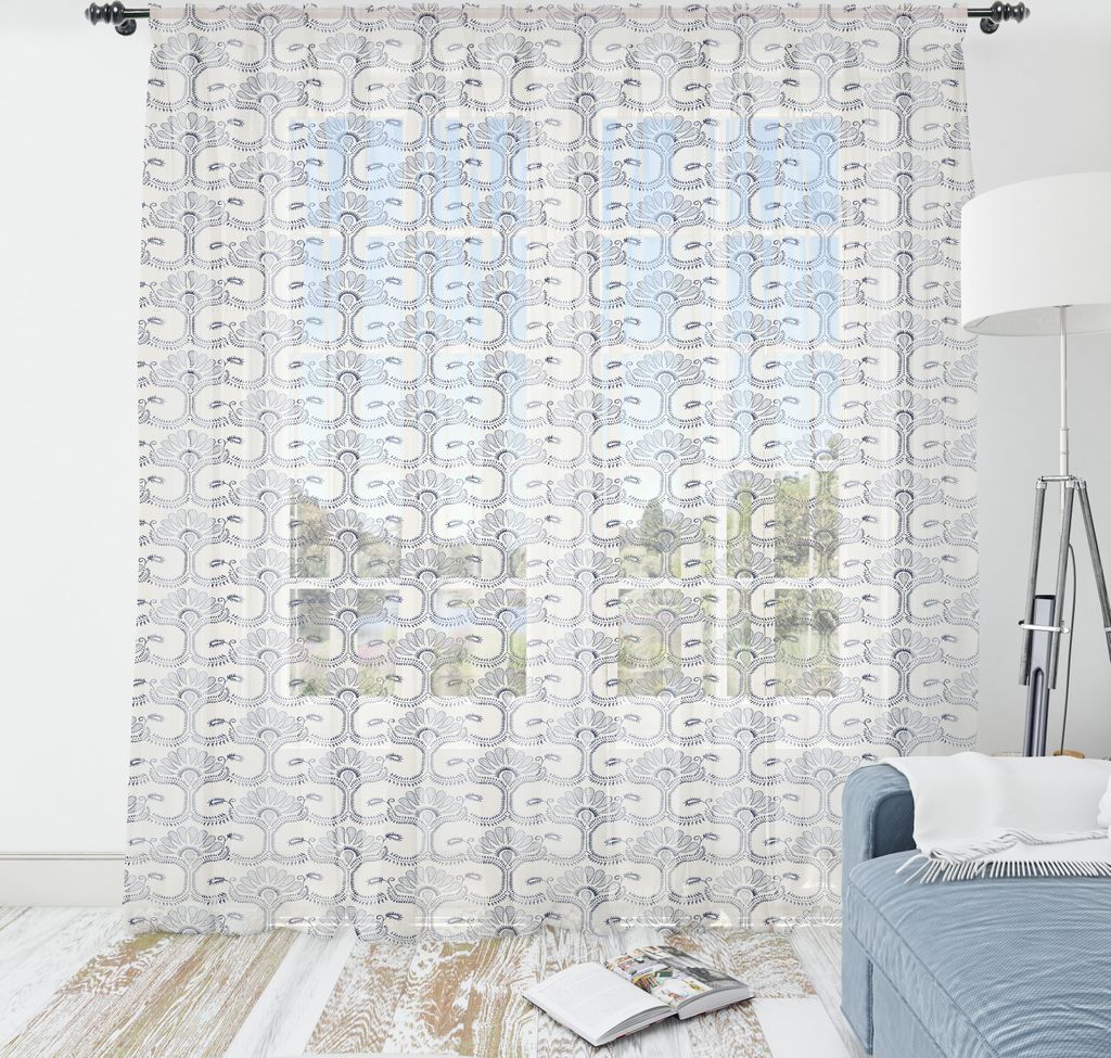 ABAKUHAUS Bärenklau Wandteppich, Wiederholendes Muster mit Antike inspiriert Dotwork Motiv Damast, Wohnzimmer Schlafzimmer seidiges Satin Wandtuch...