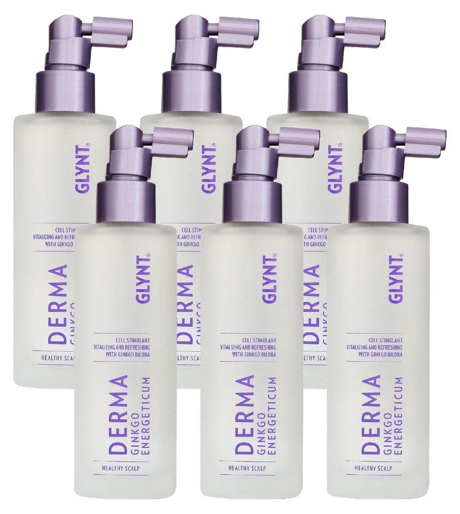 GLYNT Derma Ginkgo Energeticum 6 x 100 ml Haarwasser Set Produktbild 