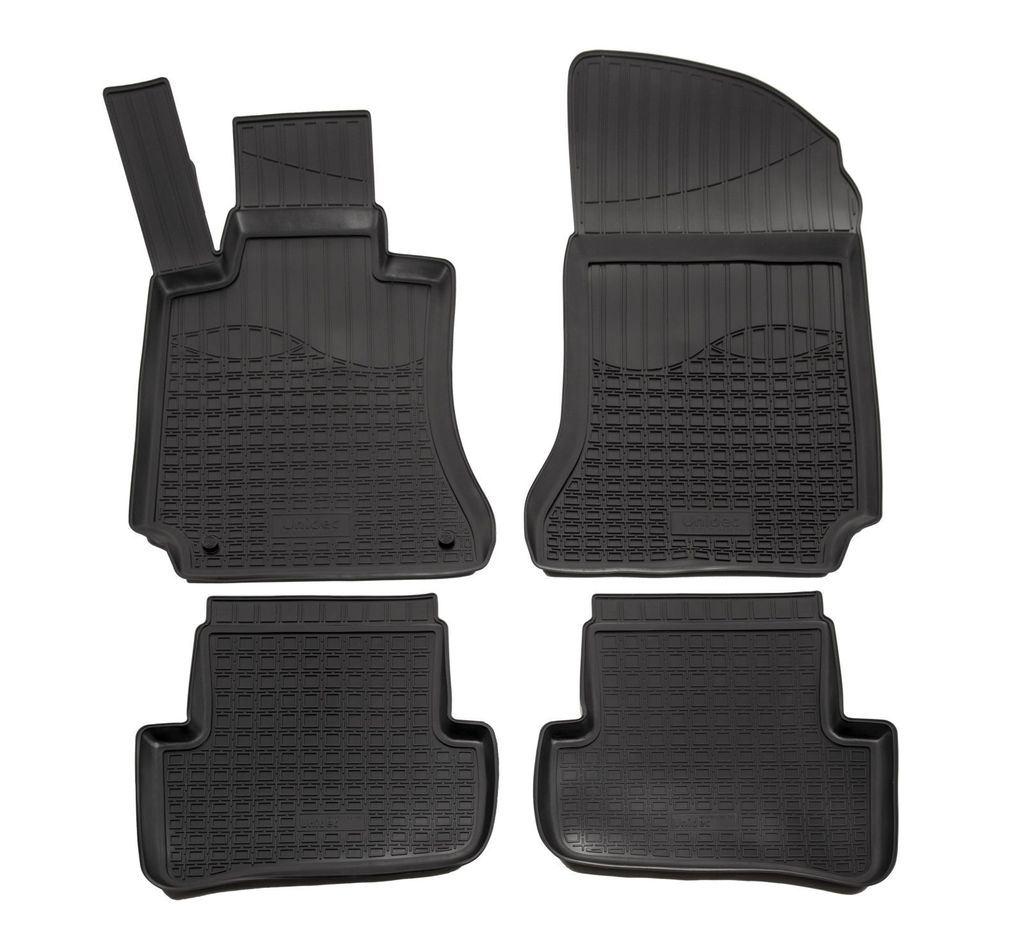 NORM LINERS | 3D Gummimatten Auto Matten Fussmatten Kompatibel mit Mercedes C Class W204 2011-2014 4tlg, Individuelle Passform mit Hohem Rand cca 4...