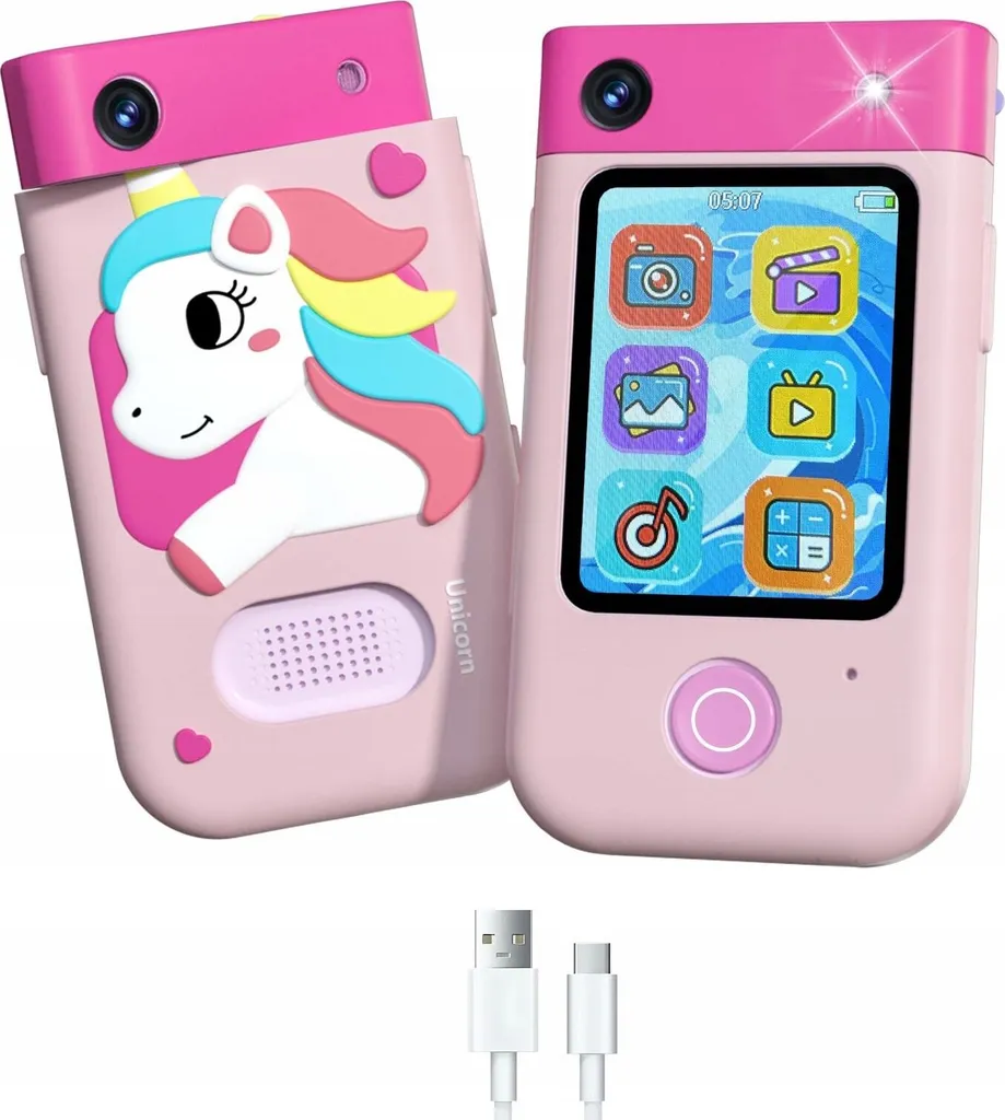 Occupez vos Enfants sans Écran de Smartphone : Caméra 48MP Rose BLS-I9