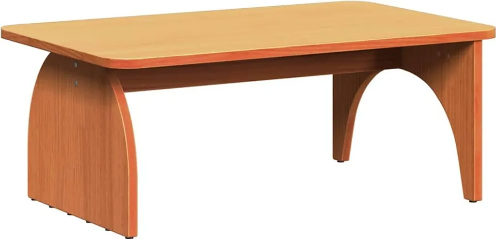 SYFAX™ Tavolino da salotto Marrone cerato 80 x 50 x 31 cm
