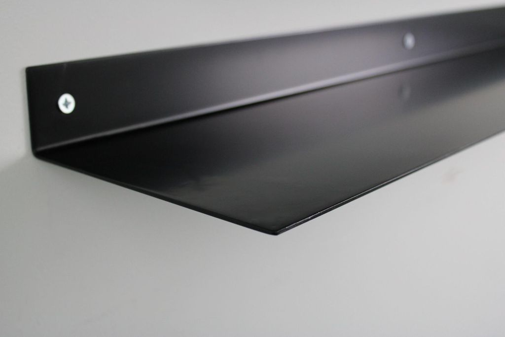 Metallregal 745x45x162x2 mit Knick stahl matt schwarz