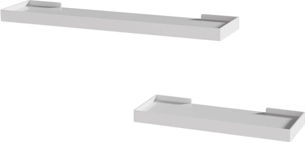 Wandregal Vicco Erni Weiß 60 x 3 cm 2er-Set, Model 54233