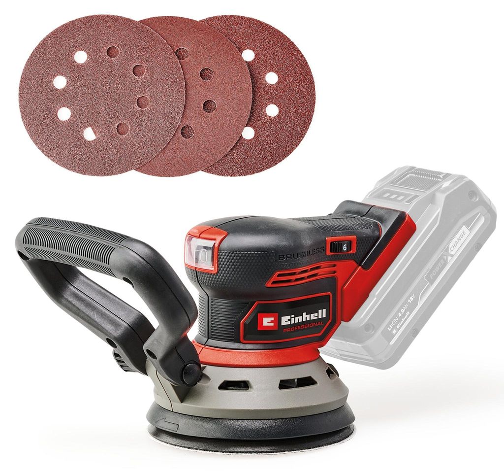 Einhell Akku-Exzenterschleifer TP-RS 18/32 Li BL– Solo Produktbild 