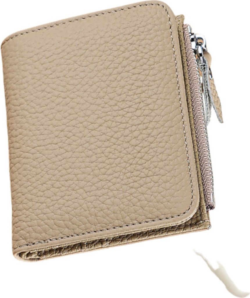 INF RFID-blockierendes Lederportemonnaie für Damen Grau