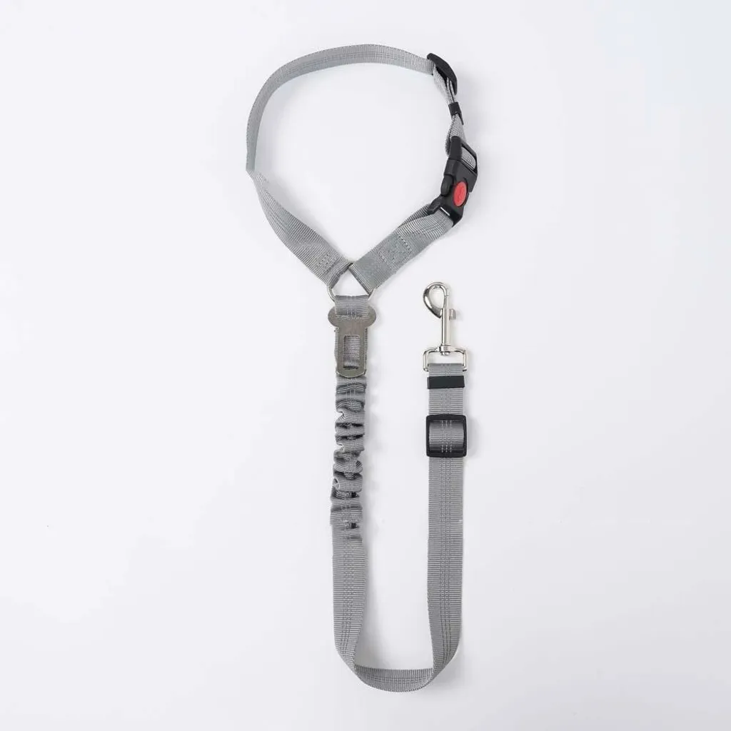 Cintura Sicurezza Cane Auto Anti-shock INF Grigio - Protezione Regolabile