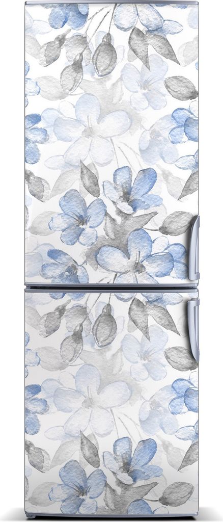 Tulup Kühlschrankdekoration - Magnetmatte - 70 cm x 190 cm - Magnet auf dem Kühlschrank - Blumenmuster