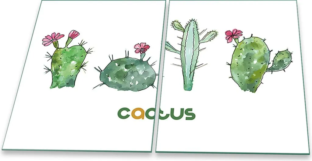 Piastre di copertura per fornelli Ceran splashback in vetro universale 2 pezzi 2x40x52 verde cactus