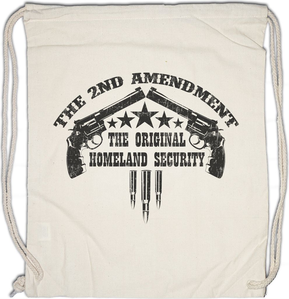 Urban Backwoods The 2nd Amendment II, Turnbeutel, Farbe: Beige