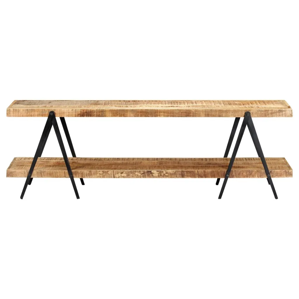 vidaXL étagère TV 160 cm en bois de manguier massif pour salon chic